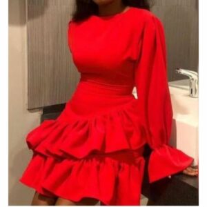 Gorgeously Red Elegant Ladies Gown